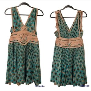 Nanette Lepore for Anthropologie 100% silk dress size 6